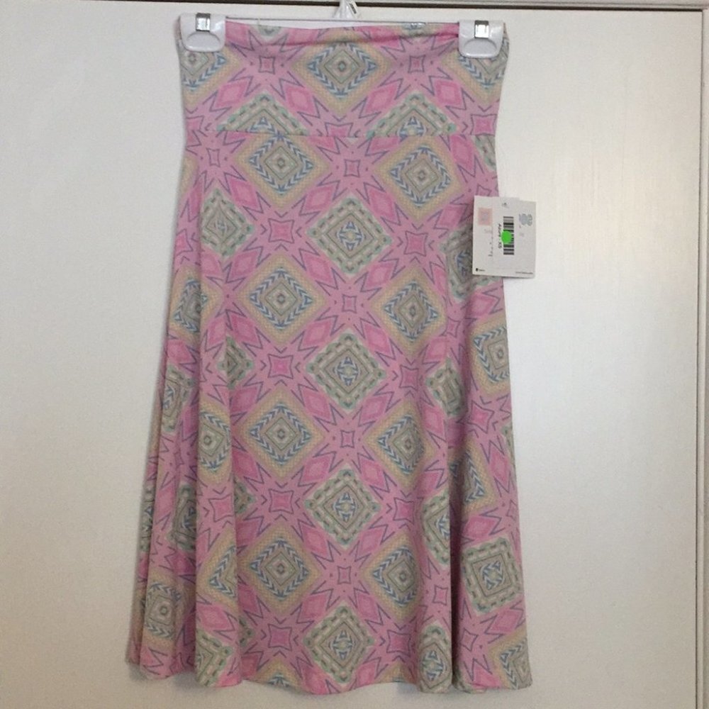 XS LuLaRoe Azure Skirt F04 26‎